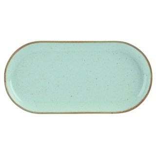 Narrow oval plate  Stone 30 cm