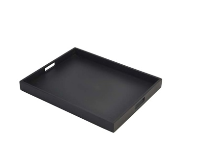 Butlers tray solid black 49 x 38,5 cm
