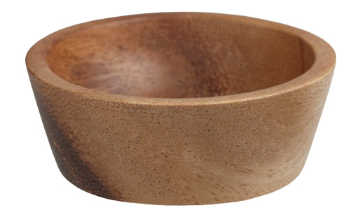 Conical bowl acacia 7 x 2,5 cm