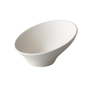 Angled bowl Zen cream 23 cm
