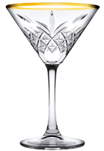 Timeless golden touch Martini glass 230 ml