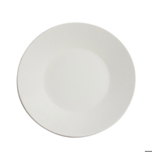 Pottery plate round matt white 27,5 cm