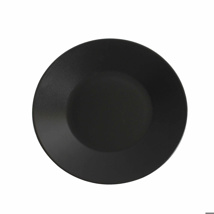 Pottery plate round matt black 27,5 cm