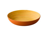 Eco-Friendly Bamboo Fibre bowl orange Ø32x6,5cm