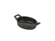 Mini cast iron oval eared dish 240 ml