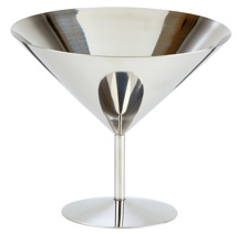 Stainless steel martini glass low 520 ml