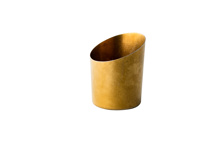 Serving cup slanted gold vintage Ø9,5cm