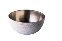 Stainless st. bowl vintage speckle  Ø30 cm 8L