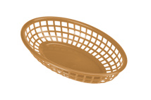 Food basket oval gold 23,5 x 15,5 x 4,7 cm