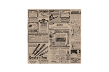 Greaseproof paper "Newspaper white" 500 pcs