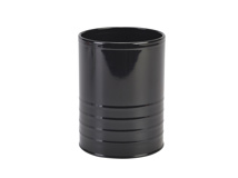 Galvanised steel cup black 1300 ml
