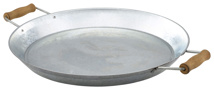 Galvanised sharing dish round 35,5 cm