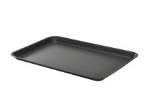 Galvanised steel tray matt black 37 x 26,5 cm