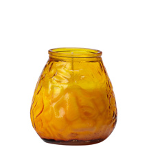 70-hours terrace candle glass amber