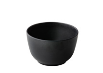 Bowl round black 11,3 high 7 cm