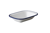 Enamel-look bowl 20 x 14,5 x 4,3cm