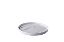Plate stackable marble 21 cm