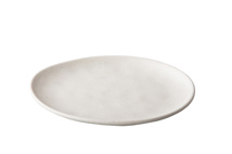Pebble Cream organic plate 26,5 cm