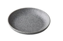 Pebble Grey organic deep plate 21,5 cm