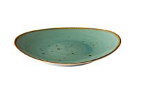 Oval plate reactive blue 17,1 x 14,8 cm