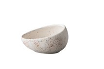Tinto bowl angled S matt white 8,9 cm