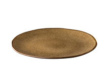 Q Authentic Stone Brown bord 28,5 cm