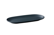 Tinto oval serving plate matt dark grey 30 x 15 cm