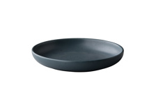 Tinto deep round plat matt dark grey 26,5 cm