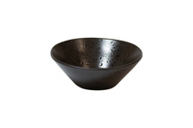 Q Authentic Black Speckle Stone bowl 16,5 cm