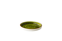 Jersey plate raised edge stackable green 16,2 cm