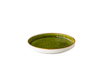 Jersey plate raised edge stackable green 20,5 cm