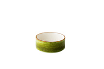 Jersey bowl borde recto apilable verde 12,8 cm