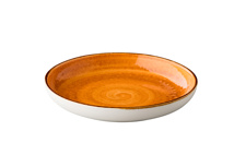 Jersey deep round plate orange 26,5 cm