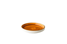 Jersey plate raised edge stackable orange 16,2 cm