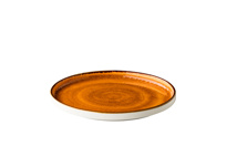 Jersey plate raised edge stackable orange 25,4 cm