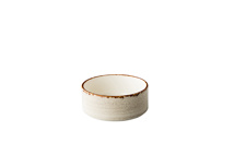 Jersey bowl raised edge stackable grey 12,8 cm