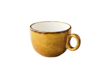 Jersey latte coffee cup stackable yellow 350 ml