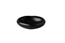 Side bowl black satin/stone 17 x 4,6 cm
