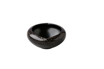 Gebogen dipper zwart satijn/stone 6,5x2,7 cm 50ml