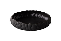 Curved Bowl Bubble Black 24,5 x 5,5 cm 1500ml