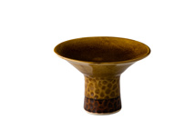 Tower plate gold brown 18 cm