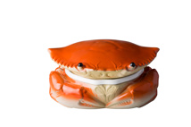 RED Crab pot with lid 25 x 9 cm