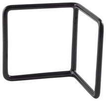 Black anti-slip L-shape riser 10 x 10 x 10 cm