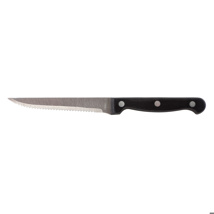 Steak knife black handle 22 cm