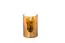 Candle Holder gold 7,5 x 12 cm