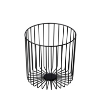 Iron serving basket black 23x23x23 cm
