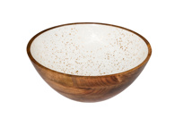 Wooden Bowl white Ø30 cm