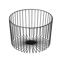 Iron serving basket black 33x23x33 cm