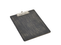 Wooden menu paddle board black A4