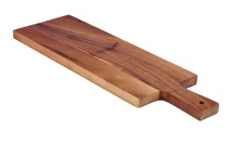 Acacia plank langwerpig met handvat 38 x 15 x 2 cm